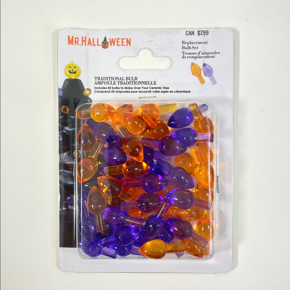 Mr. Halloween Ceramic Tree Replacement Bulbs ~ Traditional ~ 2 Pks ~ 50 Count Ea